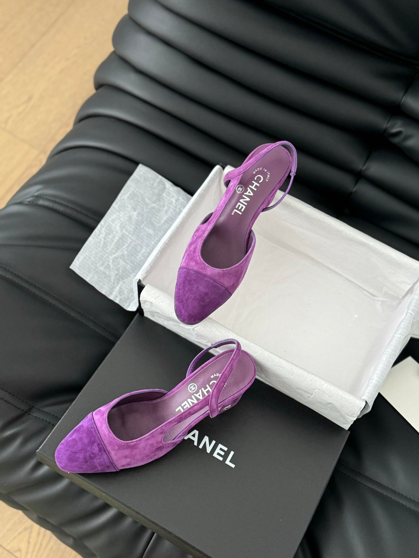 CLASSIC HIGH SLINGBACK VIOLET PURPLE SUEDE - 35