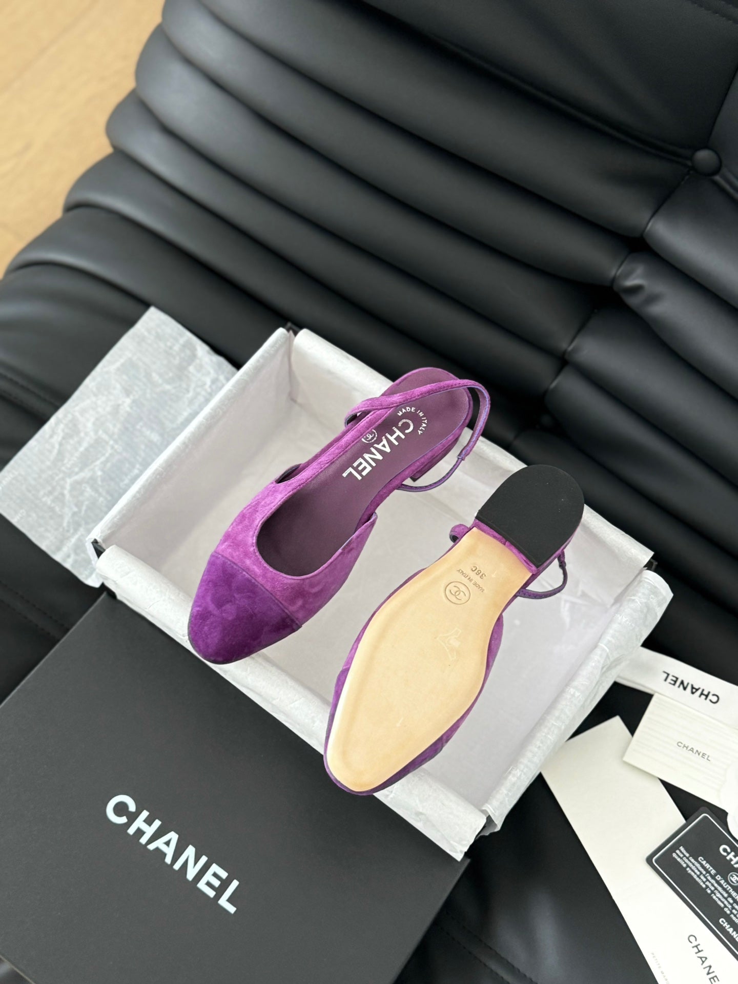 CLASSIC SLINGBACK VIOLET PURPLE SUEDE - 35