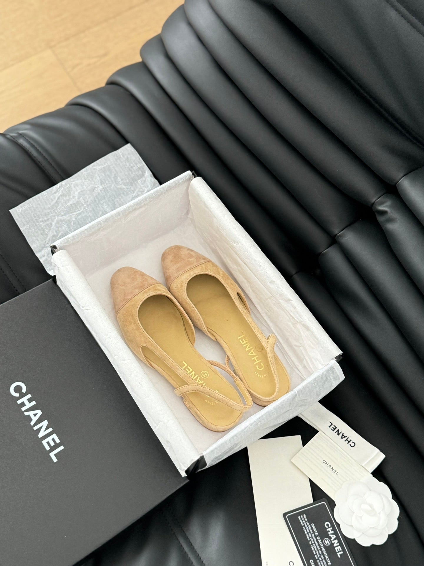 CLASSIC SLINGBACK DARK IVORY SUEDE - 36