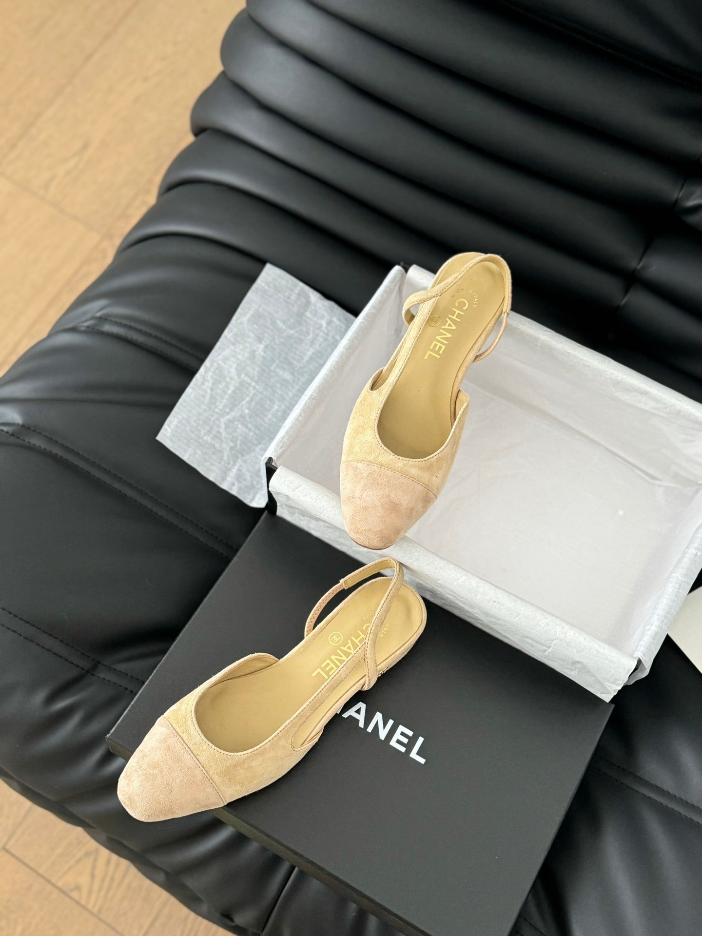 CLASSIC SLINGBACK DARK IVORY SUEDE - 36