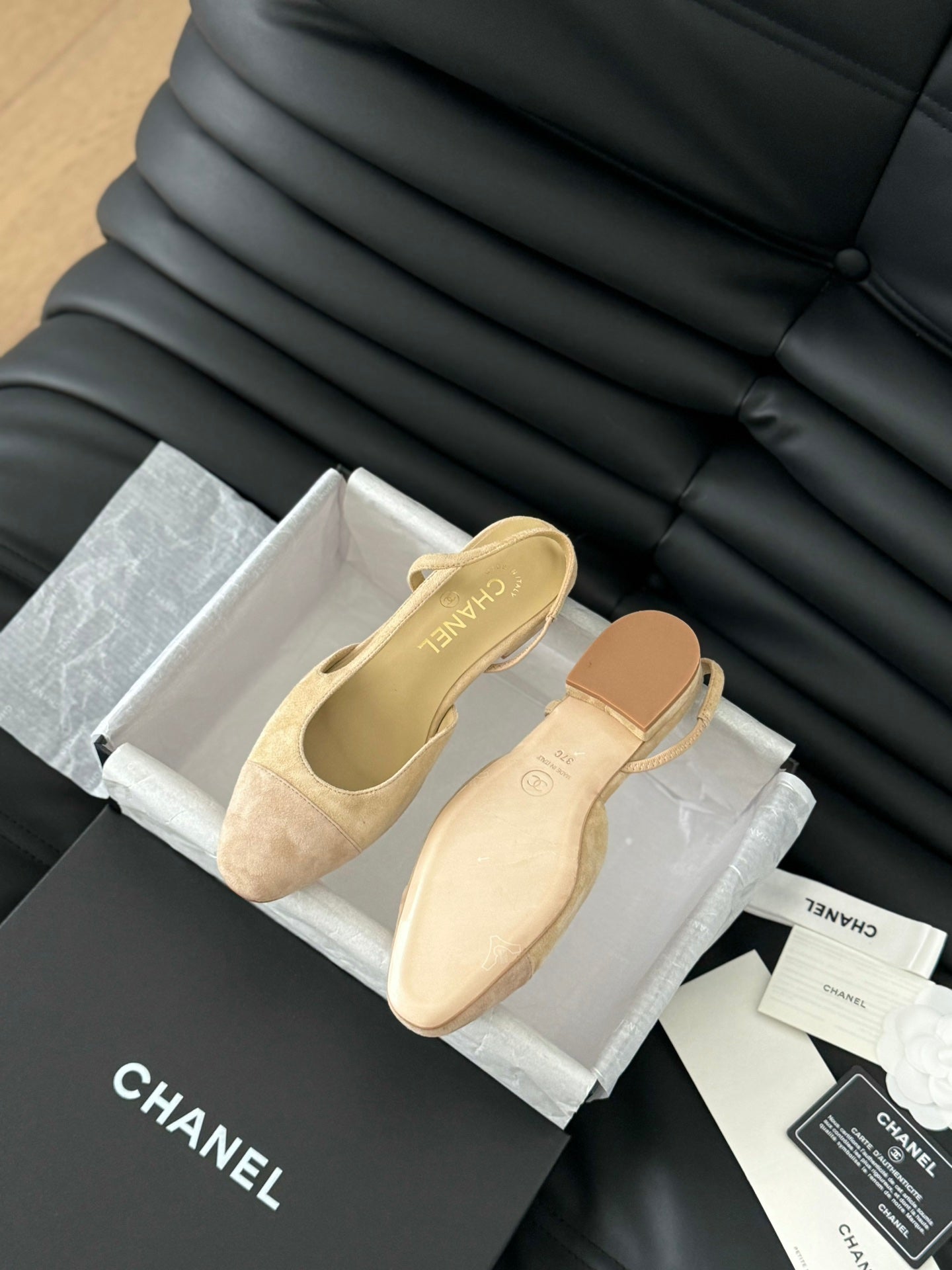 CLASSIC SLINGBACK DARK IVORY SUEDE - 36