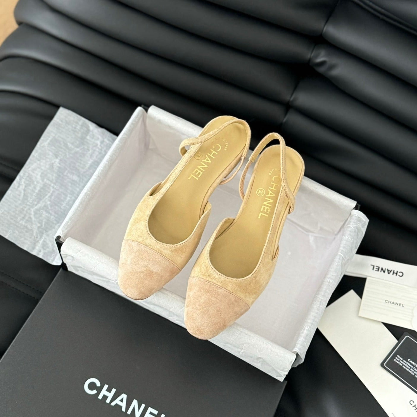 CLASSIC SLINGBACK DARK IVORY SUEDE - 36