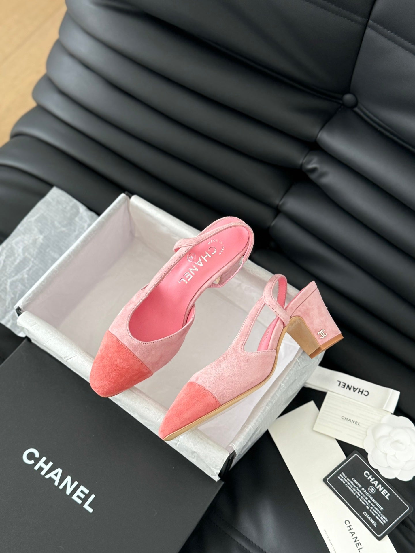 CLASSIC HIGH SLINGBACK LIGHT PINK SUEDE - 35