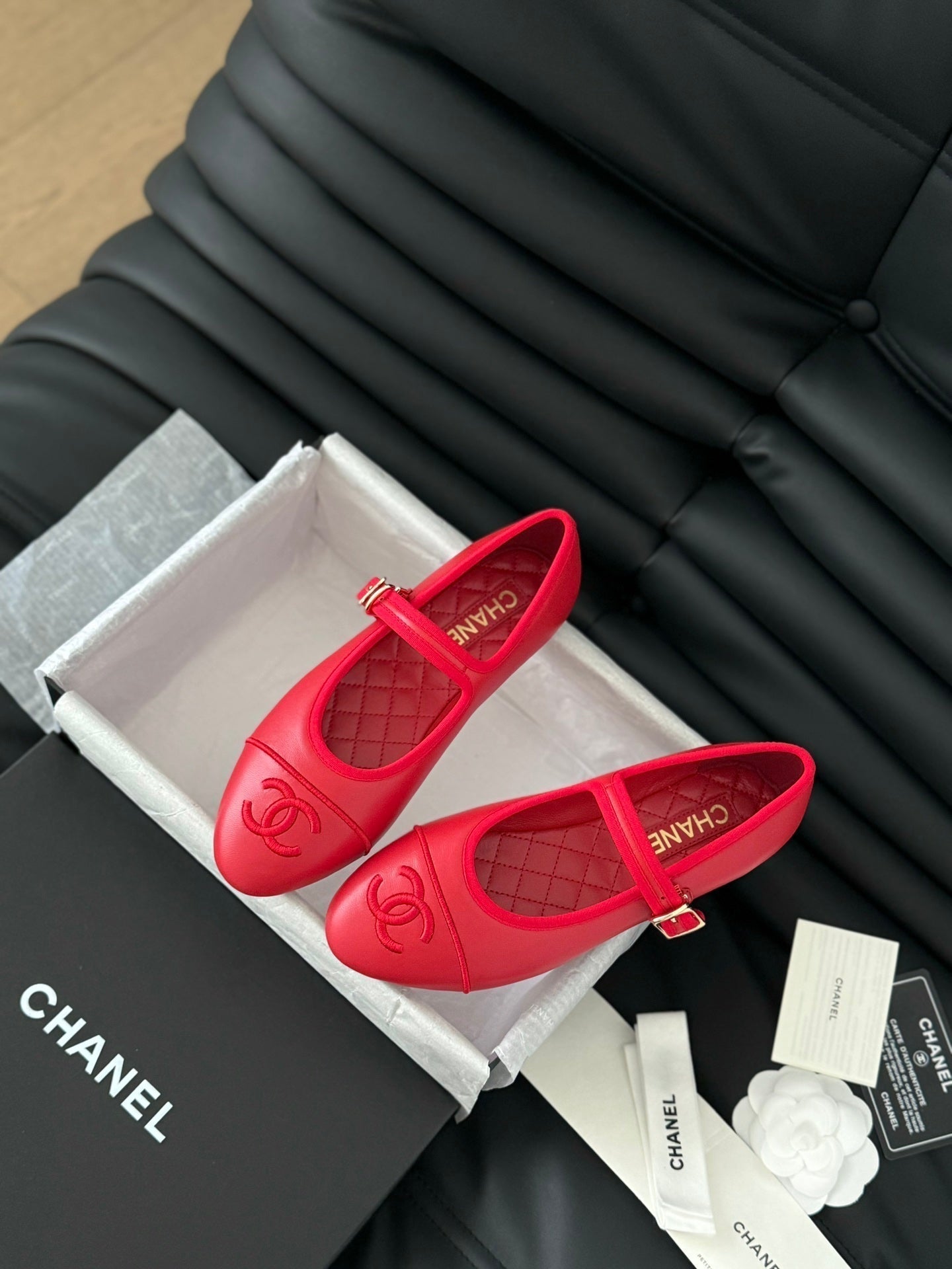 MARY JANE SHOES IN ROSE RED LAMBSKIN - 35