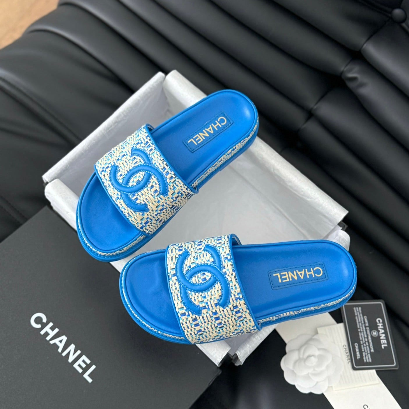 Slippers Sheepskin Cobalt Blue - 35