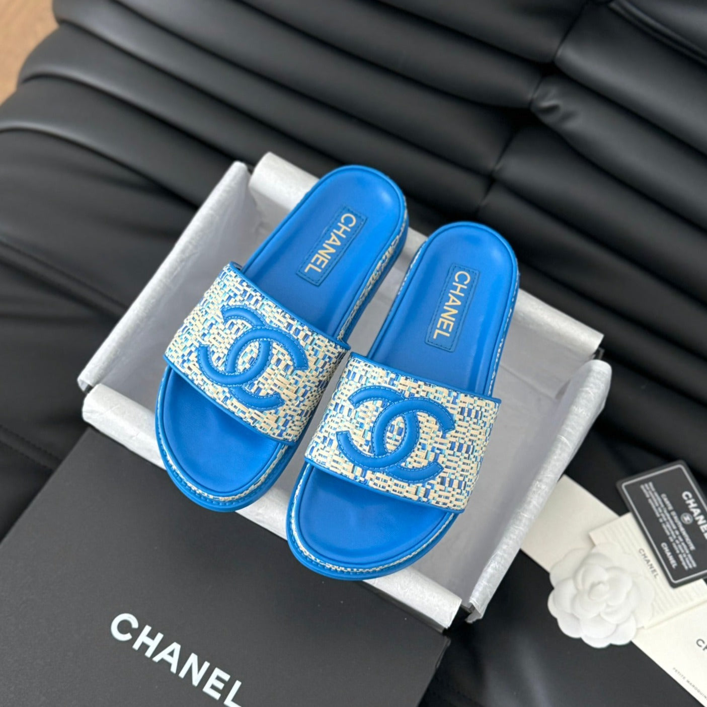 Slippers Sheepskin Cobalt Blue - 35