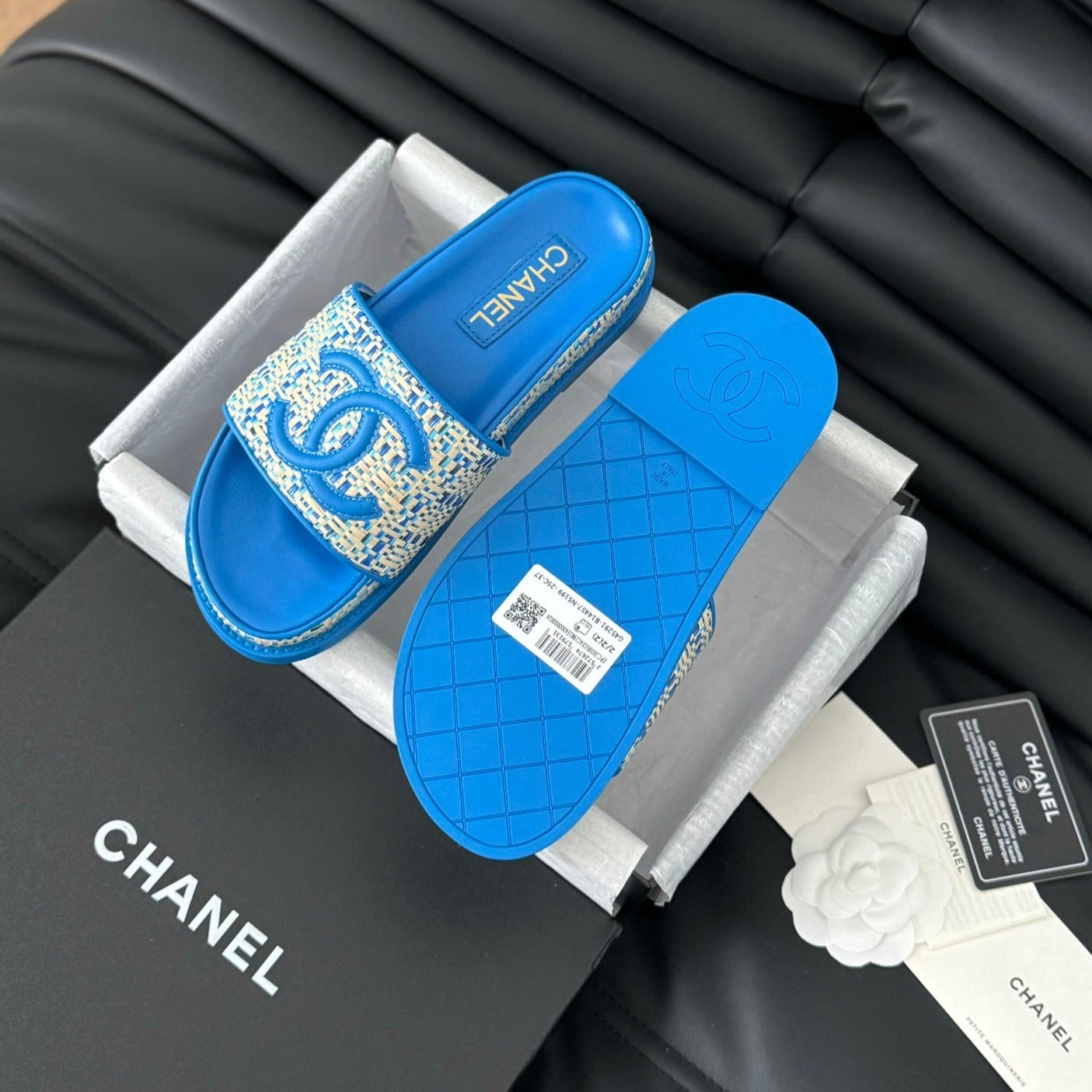 Slippers Sheepskin Cobalt Blue - 35
