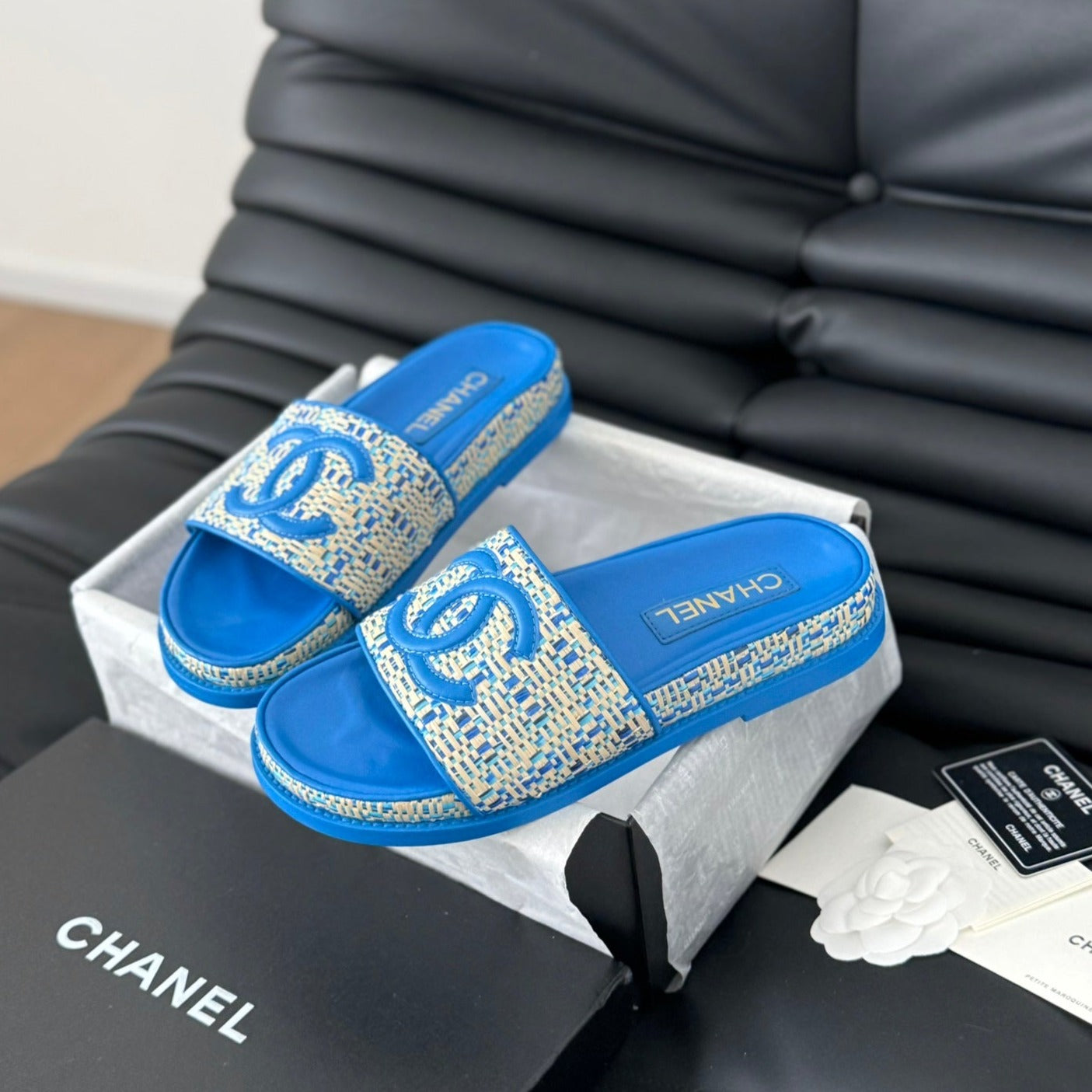 Slippers Sheepskin Cobalt Blue - 35