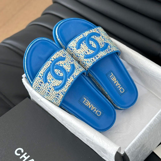 Slippers Sheepskin Cobalt Blue - 35