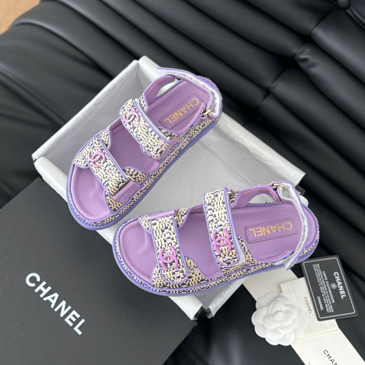 Dad Sandals Sheepskin  Heather Purple - 35