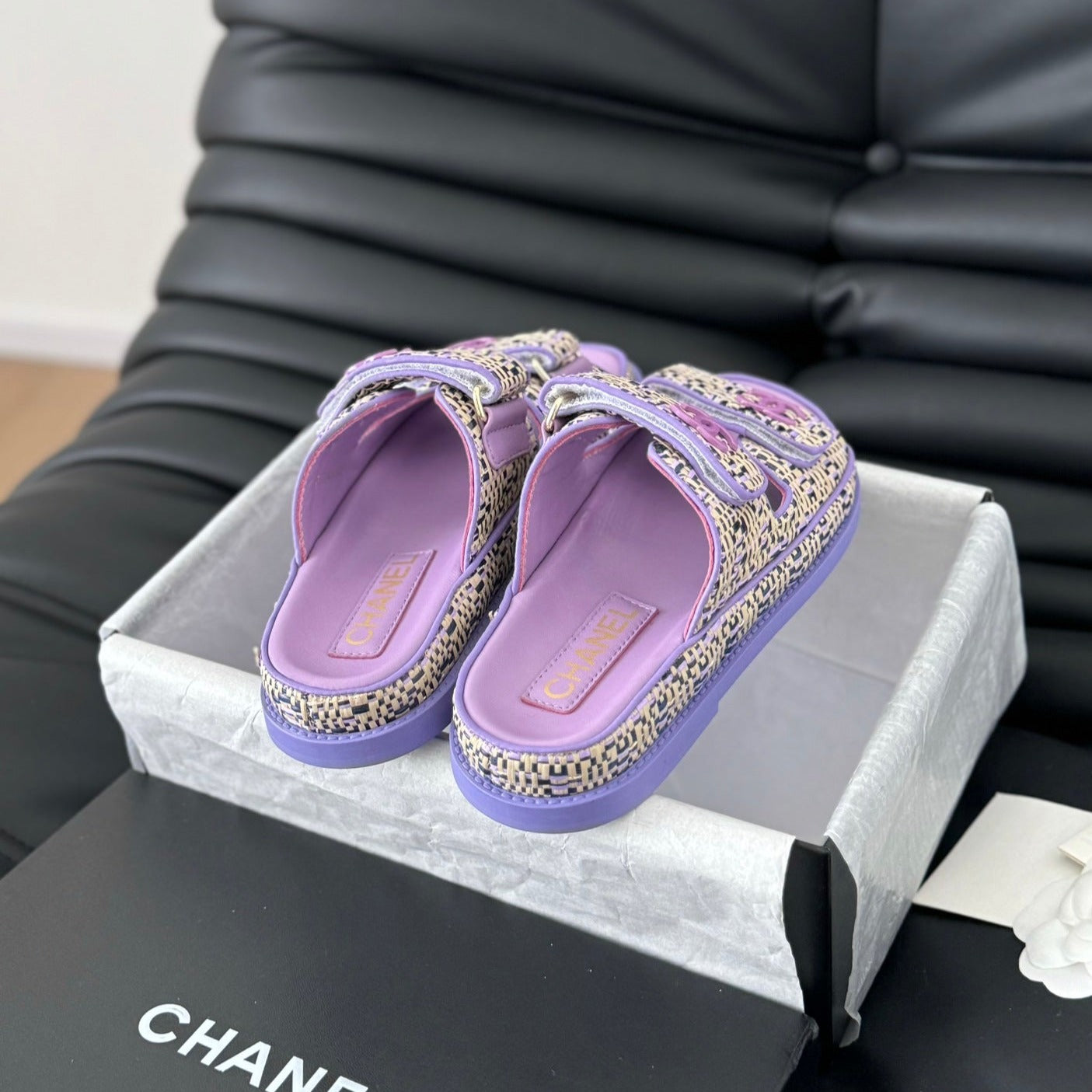 Mule Sanndals Sheepskin  Heather Purple - 35