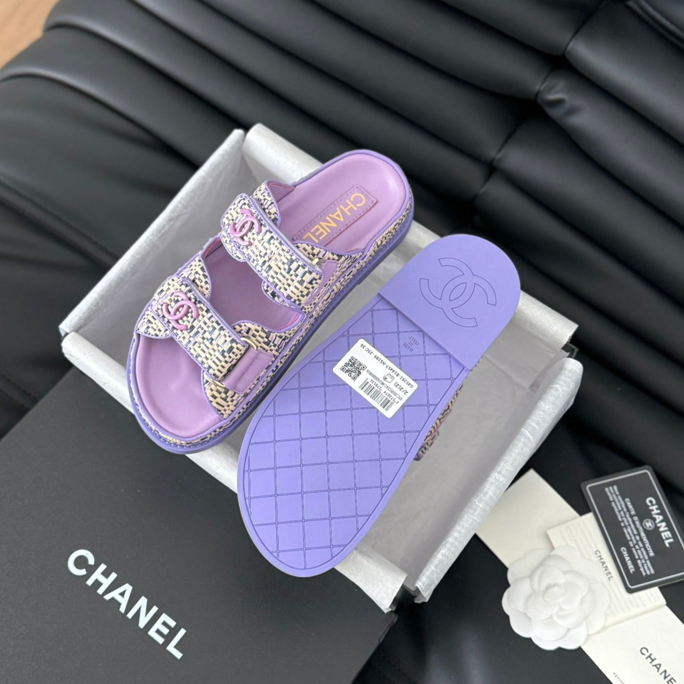 Mule Sanndals Sheepskin  Heather Purple - 35