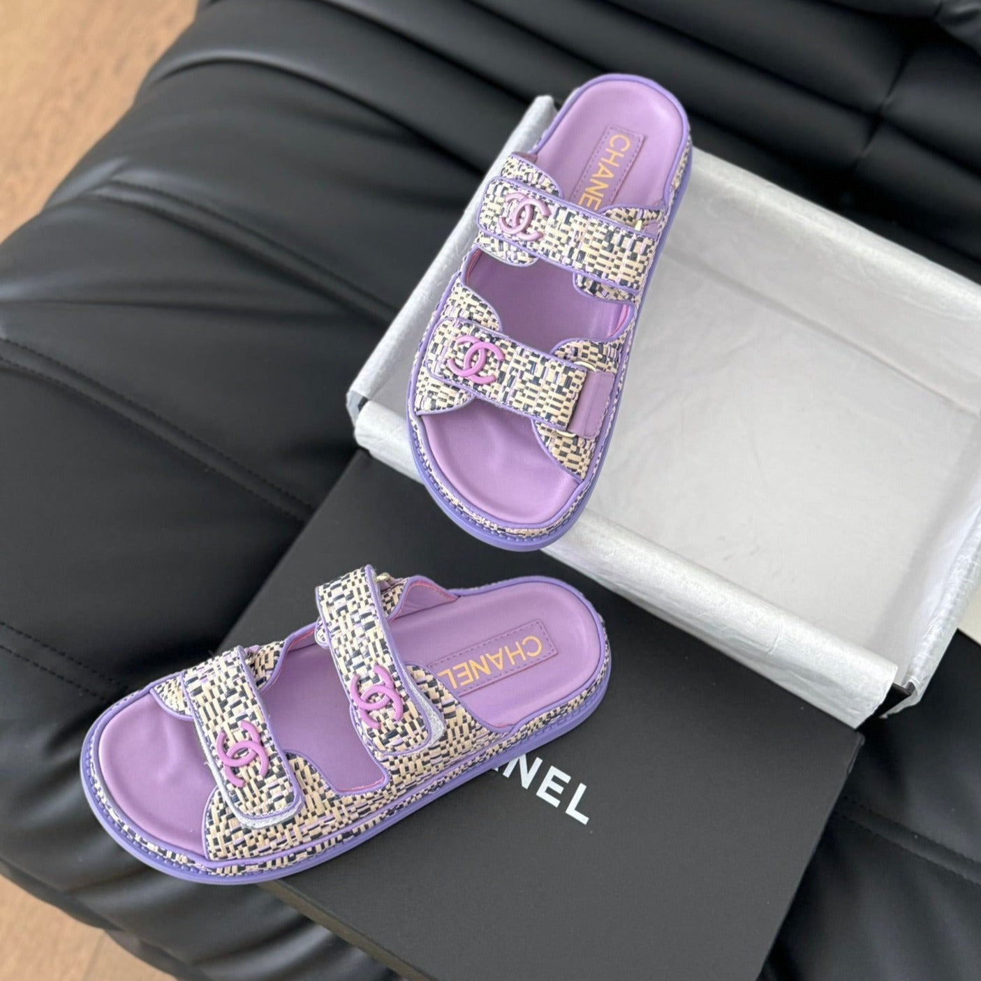 Mule Sanndals Sheepskin  Heather Purple - 35