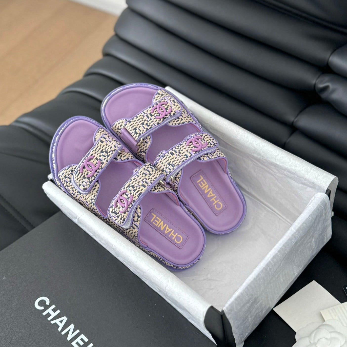 Mule Sanndals Sheepskin  Heather Purple - 35