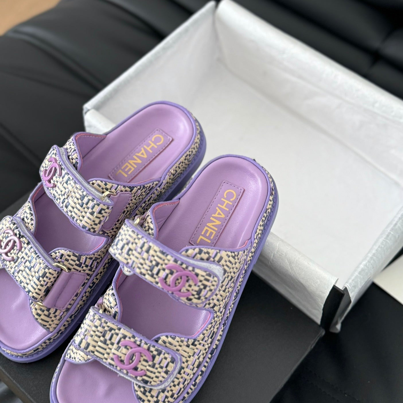 Mule Sanndals Sheepskin  Heather Purple - 35