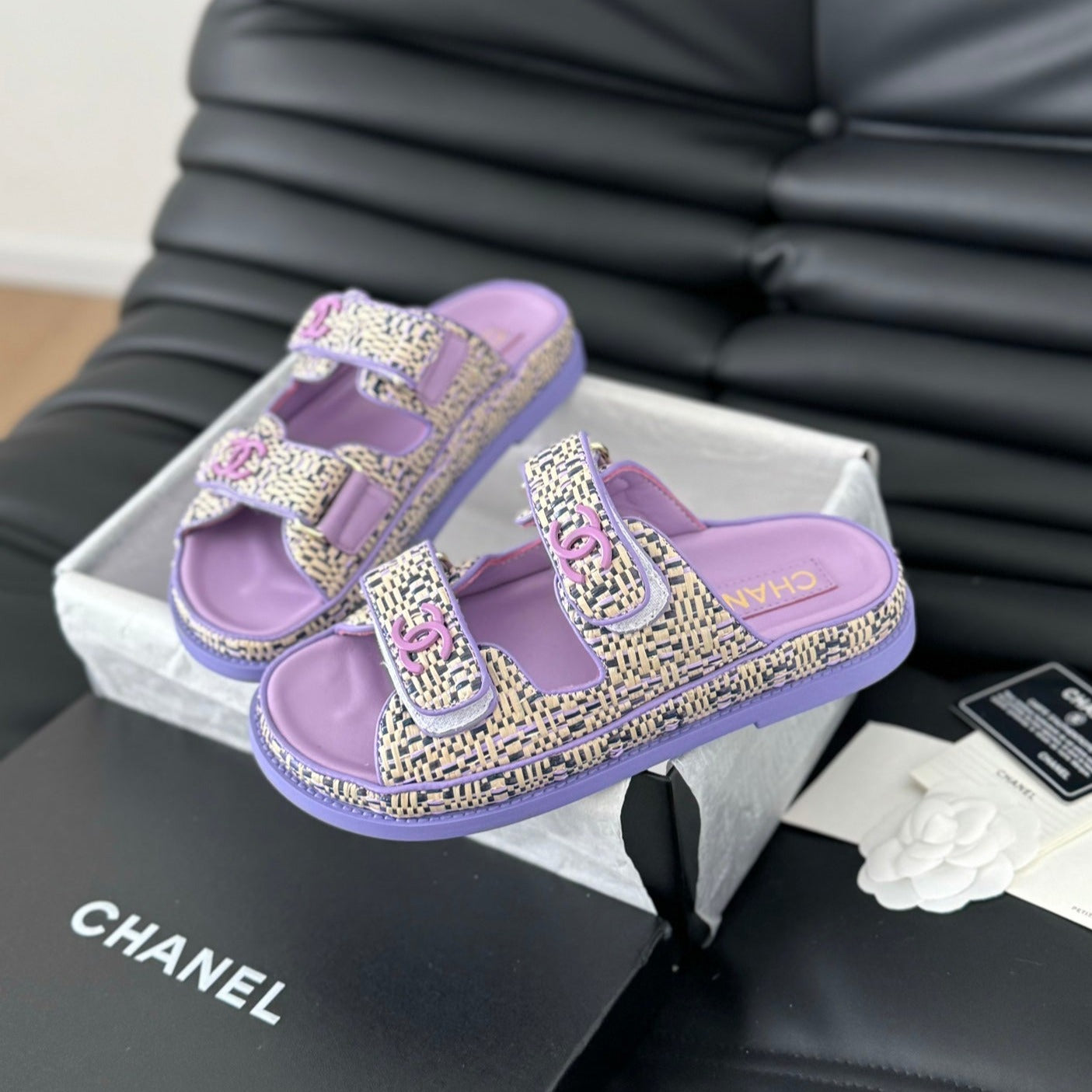 Mule Sanndals Sheepskin  Heather Purple - 35