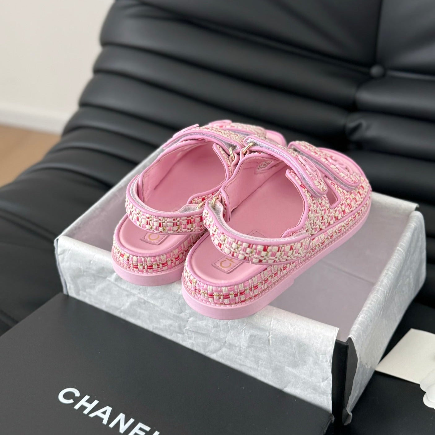 Dad Sandals Sheepskin Light Pink - 35