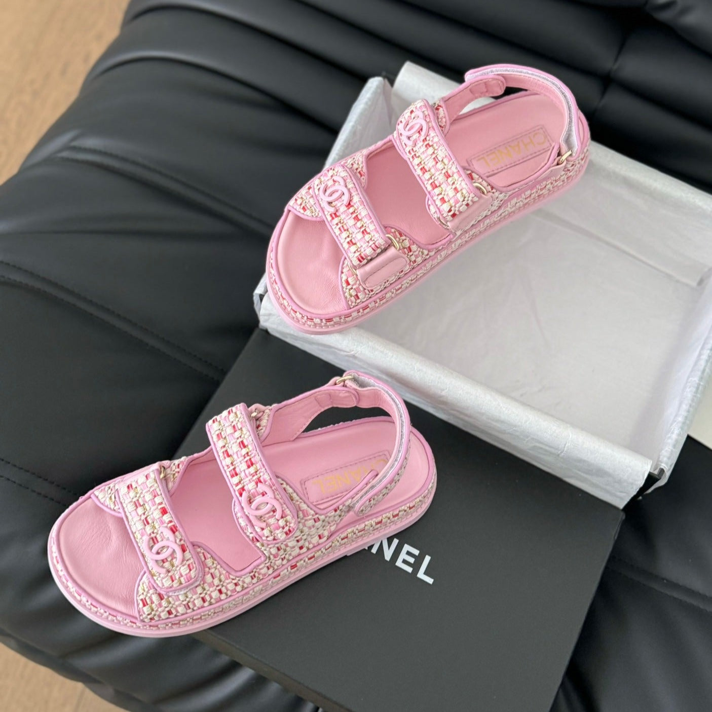 Dad Sandals Sheepskin Light Pink - 35