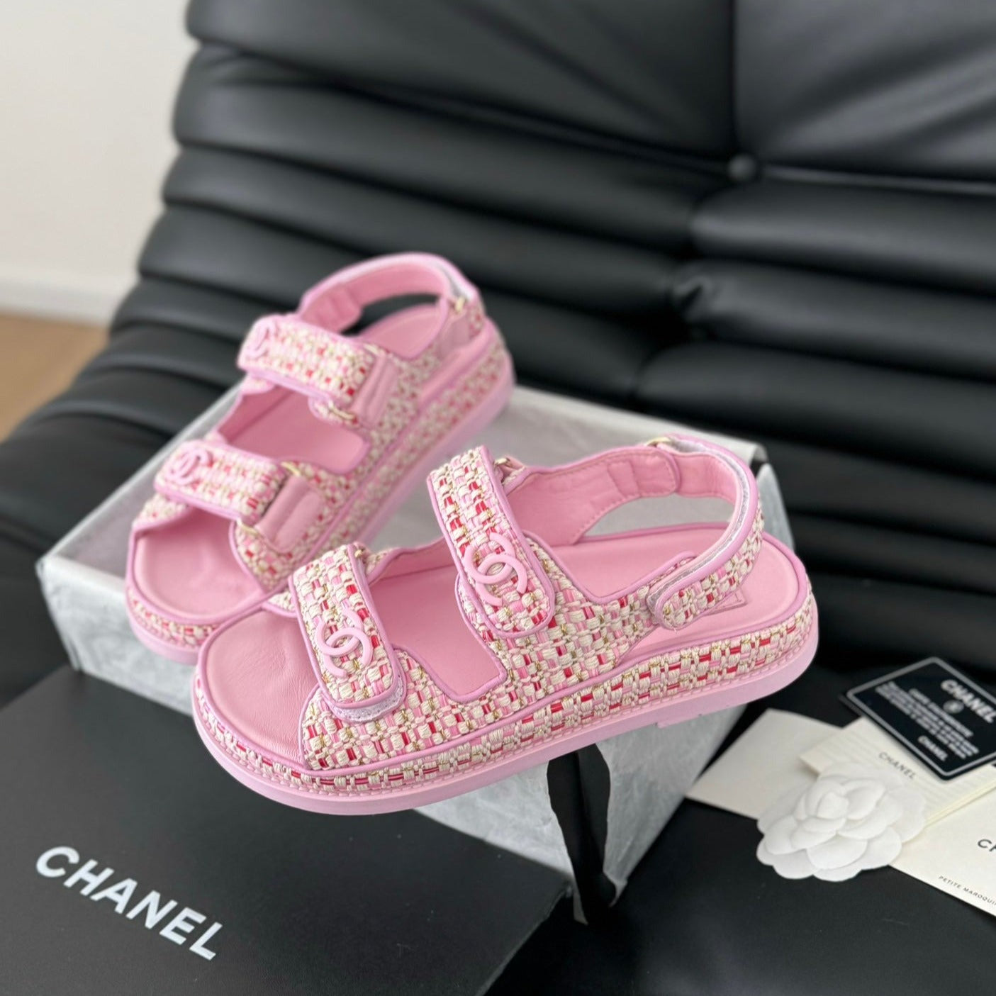 Dad Sandals Sheepskin Light Pink - 35