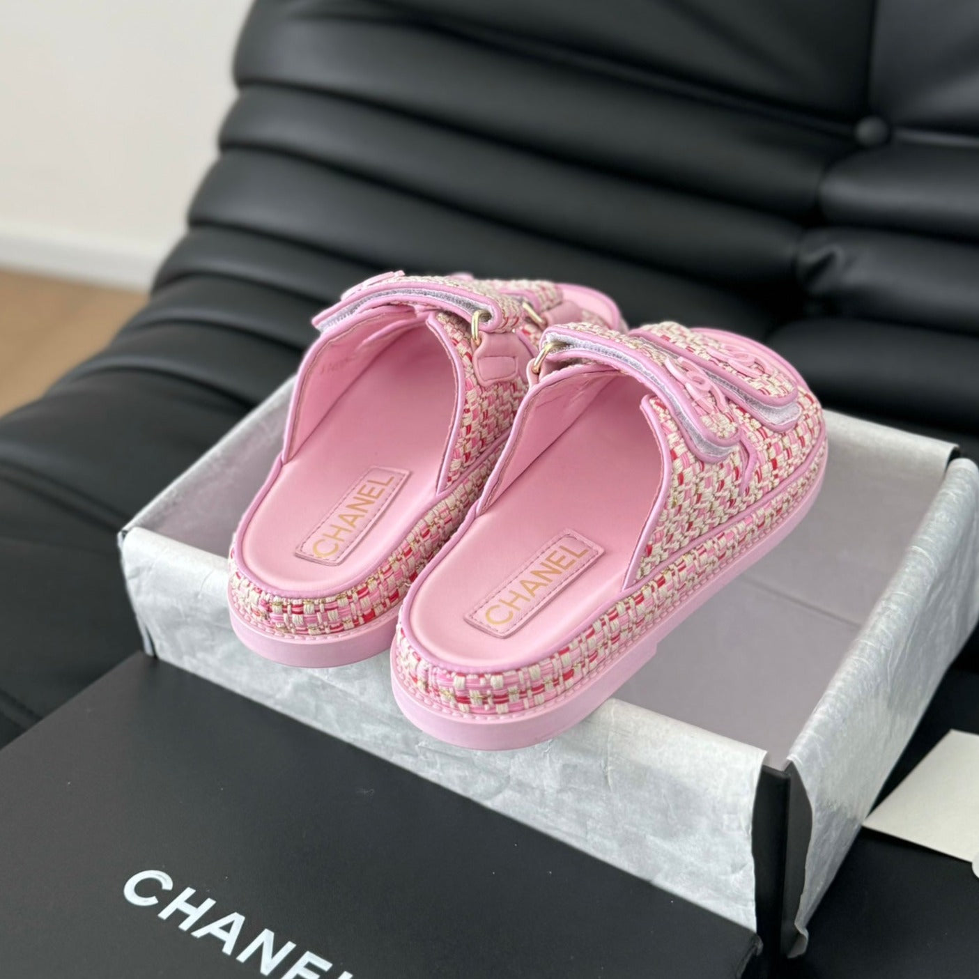 Mule Sandals Sheepskin Light Pink - 35