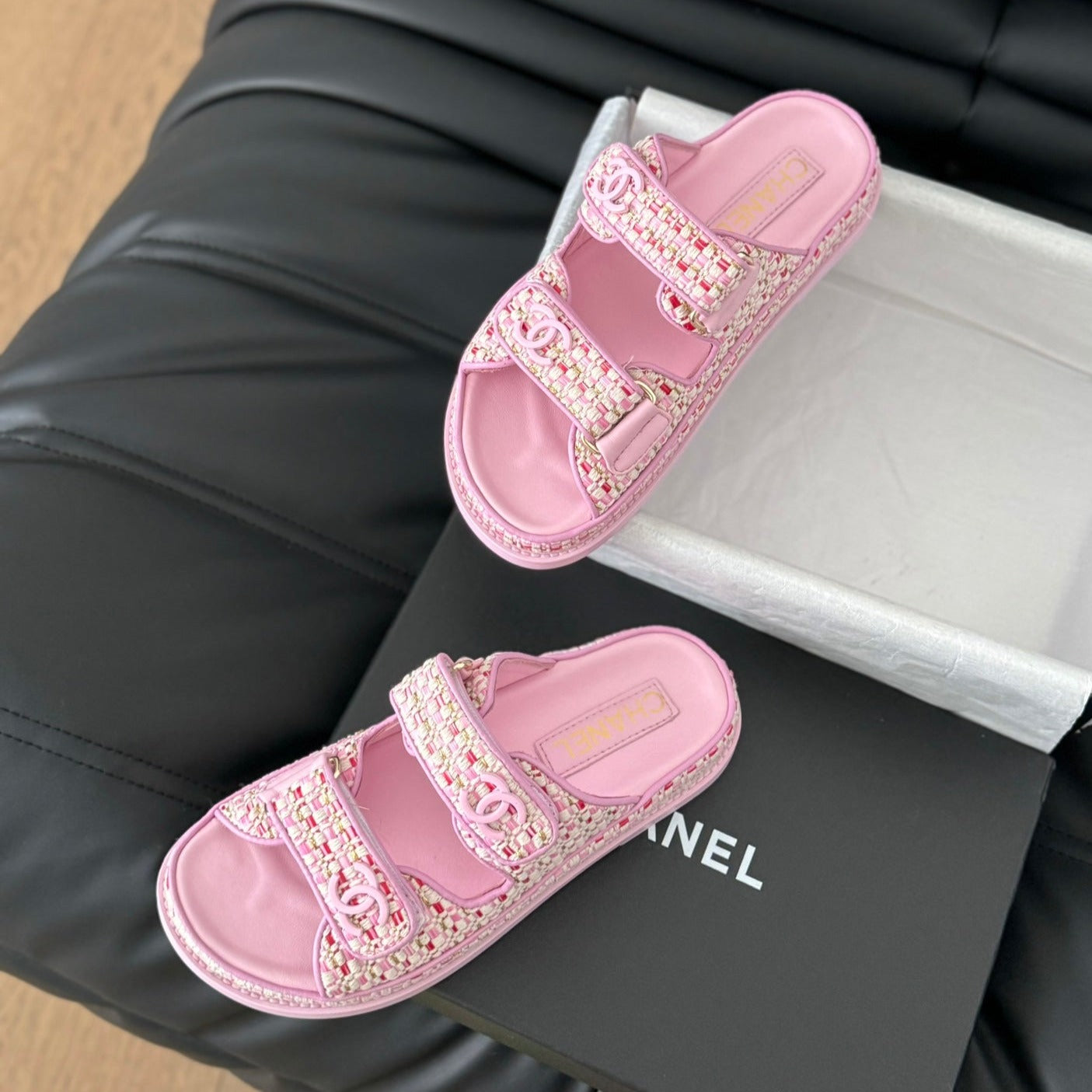 Mule Sandals Sheepskin Light Pink - 35