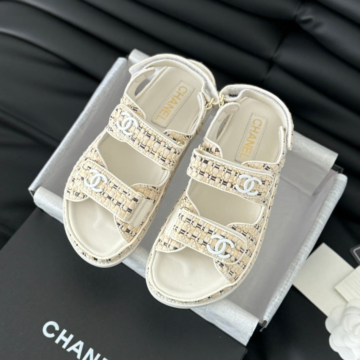 Dad Sandals Sheepskin Beige Cream - 35