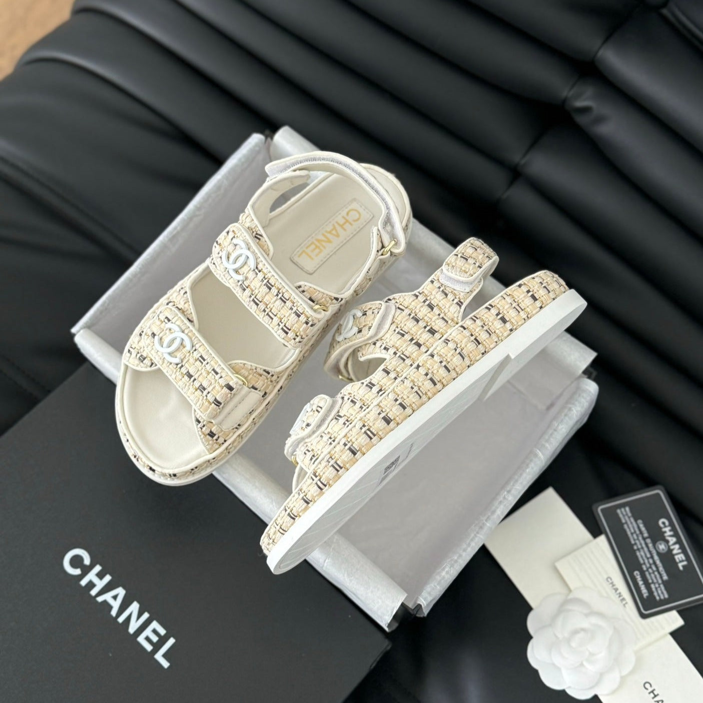 Dad Sandals Sheepskin Beige Cream - 35
