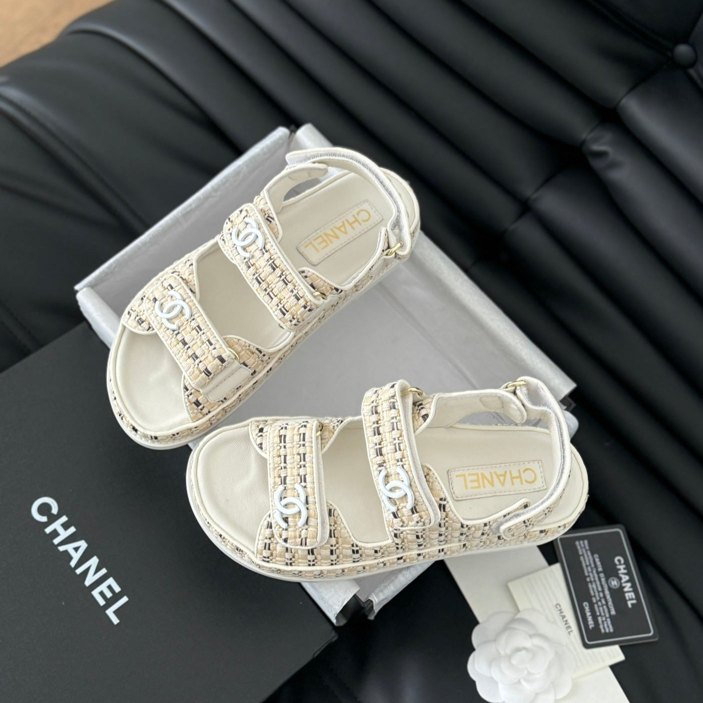 Dad Sandals Sheepskin Beige Cream - 35
