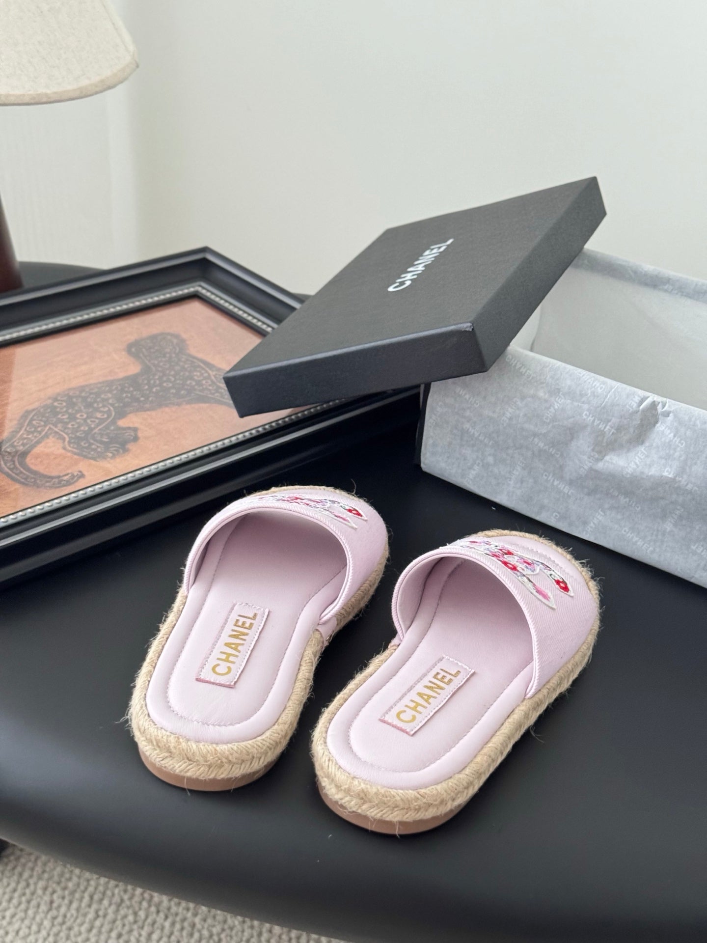 SLIPPERS IN LIGHT PINK SHEEPSKIN MIX FABRIC AND STRAPS BASE - 35