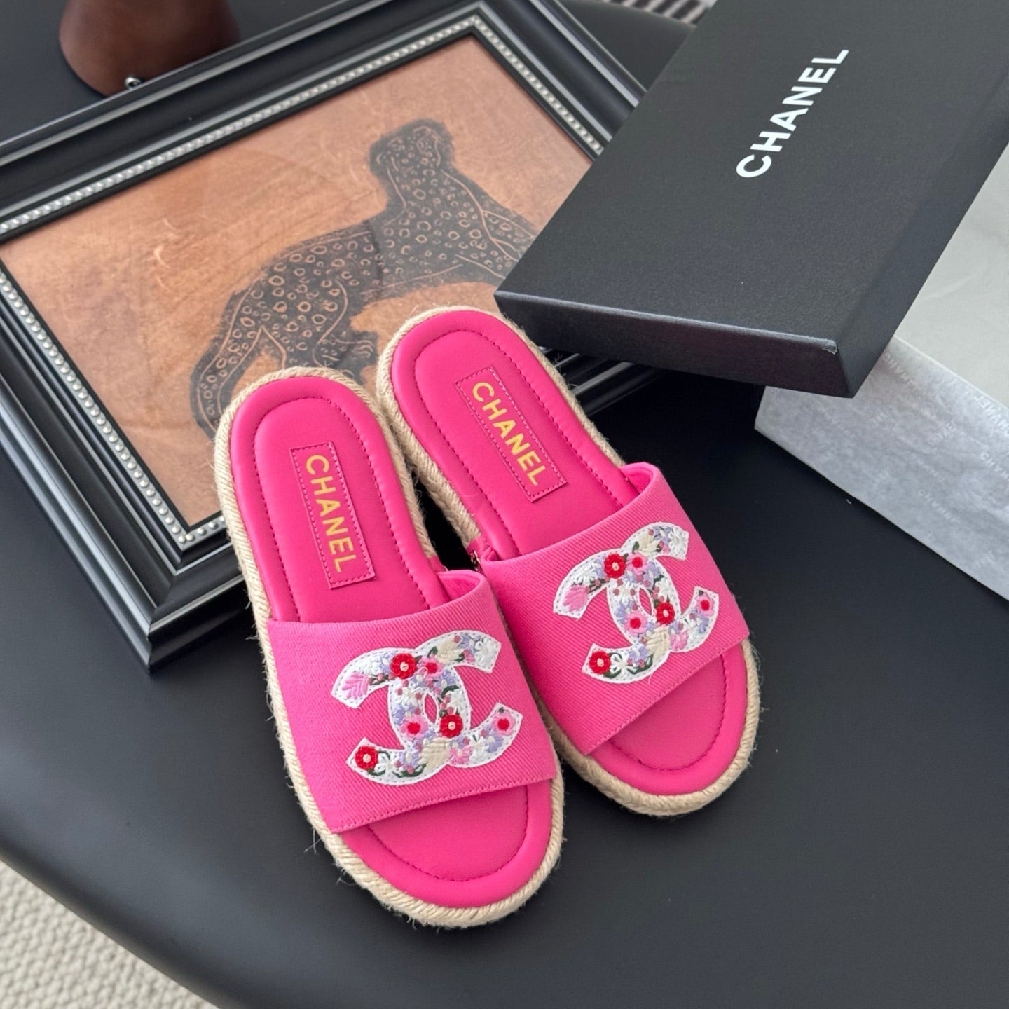 SLIPPERS IN PINK SHEEPSKIN MIX FABRIC AND STRAPS BASE - 35