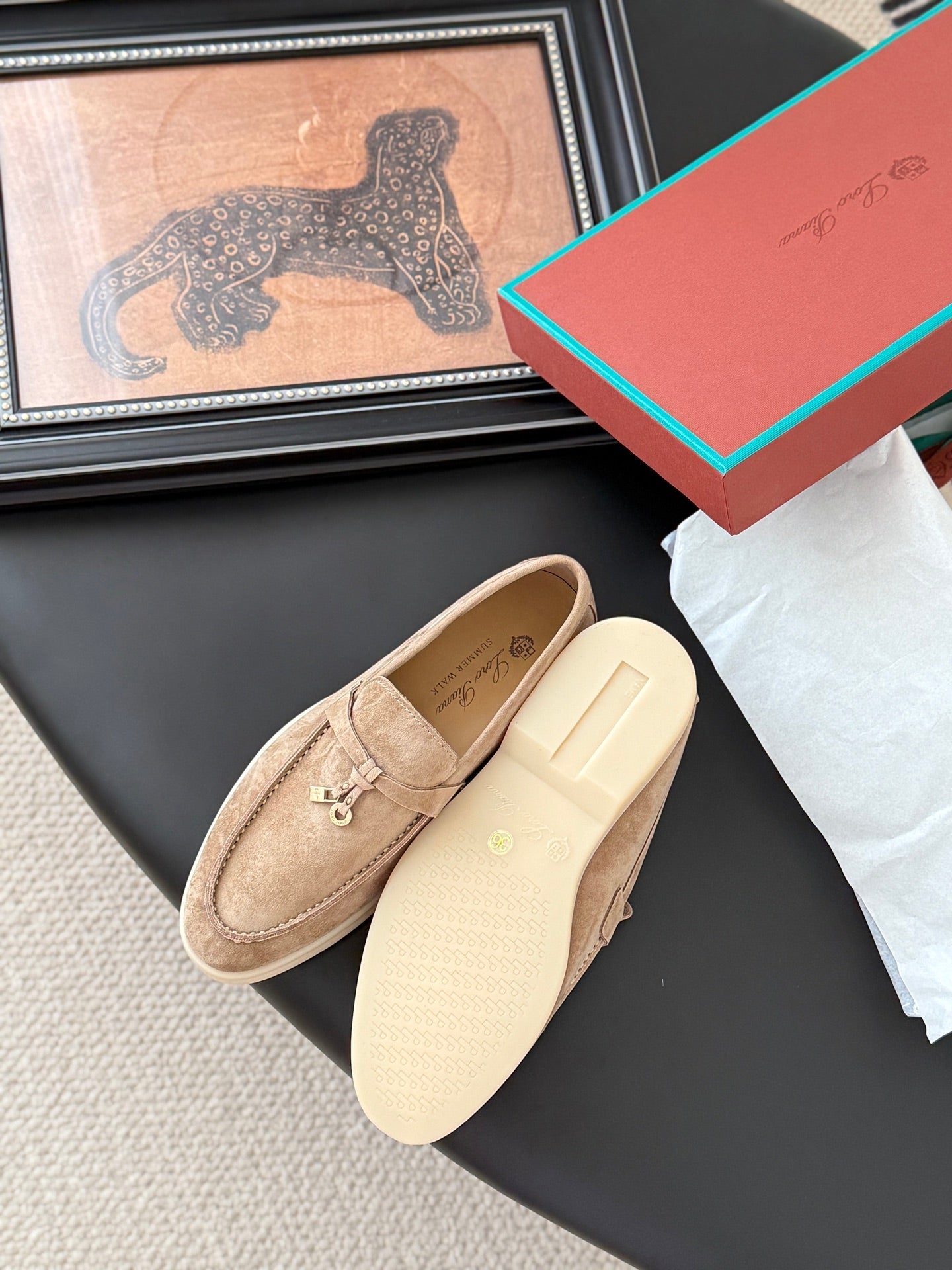 LP SUMMER CHARMS WALK LOAFERS TORTILLA BROWN SUEDE - 35