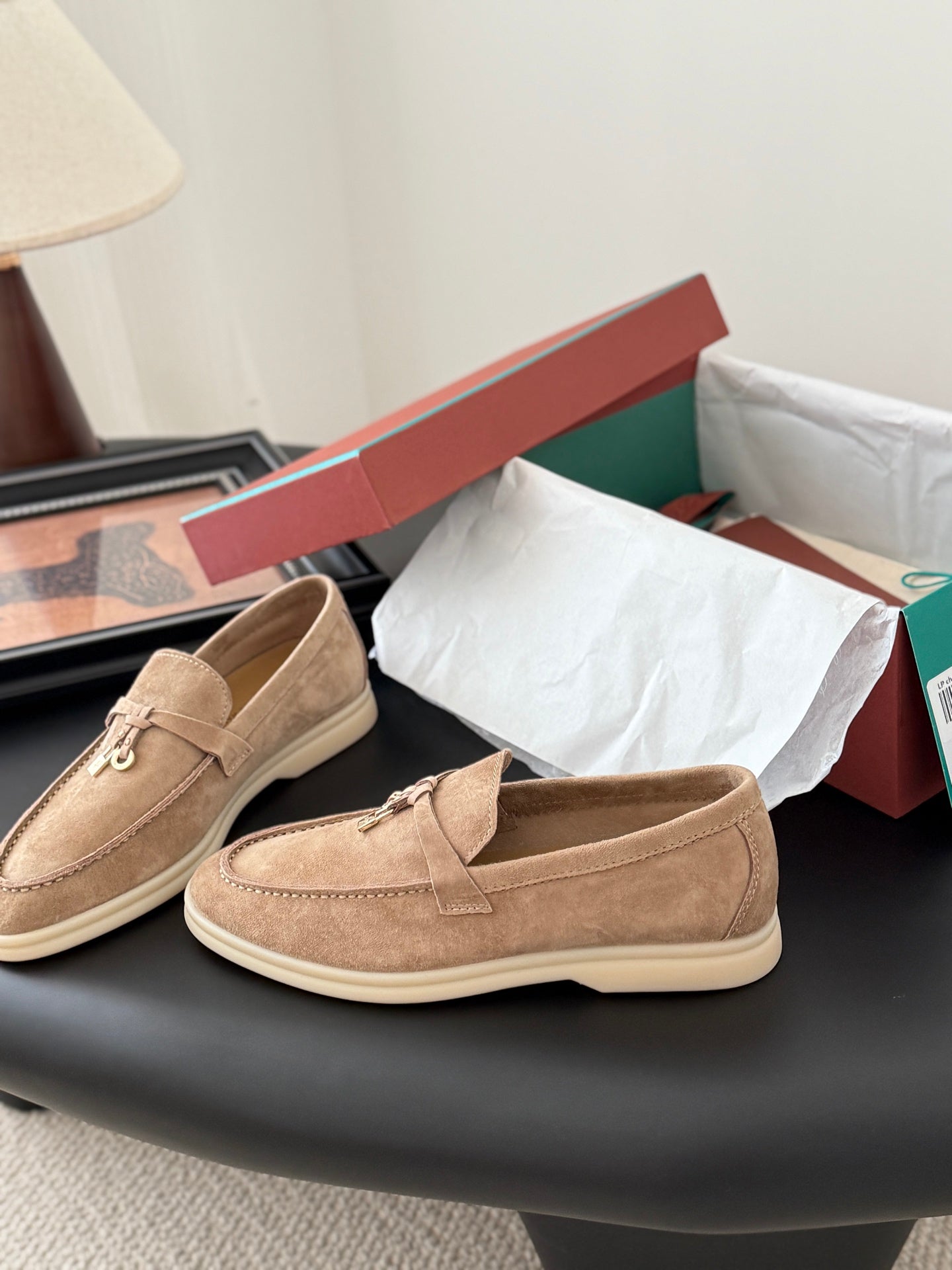 LP SUMMER CHARMS WALK LOAFERS TORTILLA BROWN SUEDE - 35