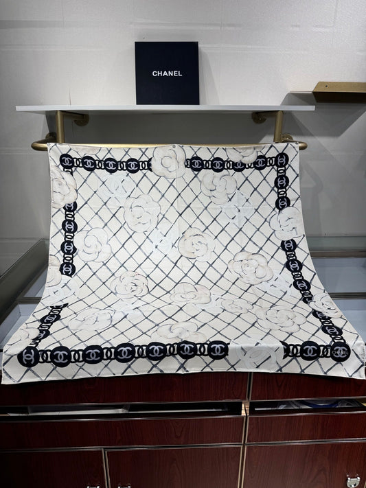 ШАРФ CHANEL 25S 90 КАШМІРОВИЙ ШОВК 737219