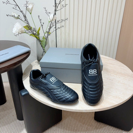 SOCCER SNEAKER IN BLACK QUILTED LAMBSKIN - 35