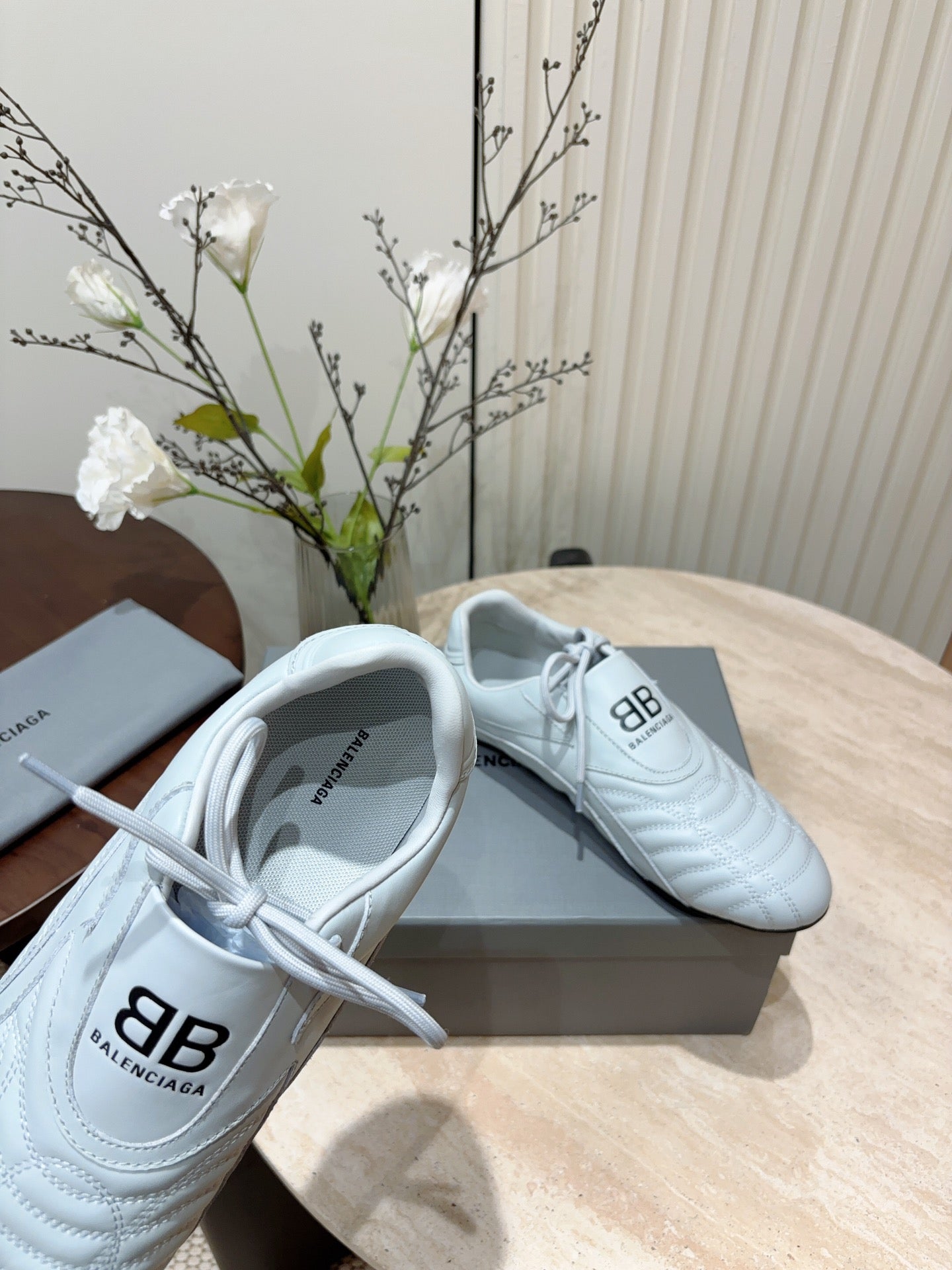 SOCCER SNEAKER IN WHITE QUILTED LAMBSKIN - 35