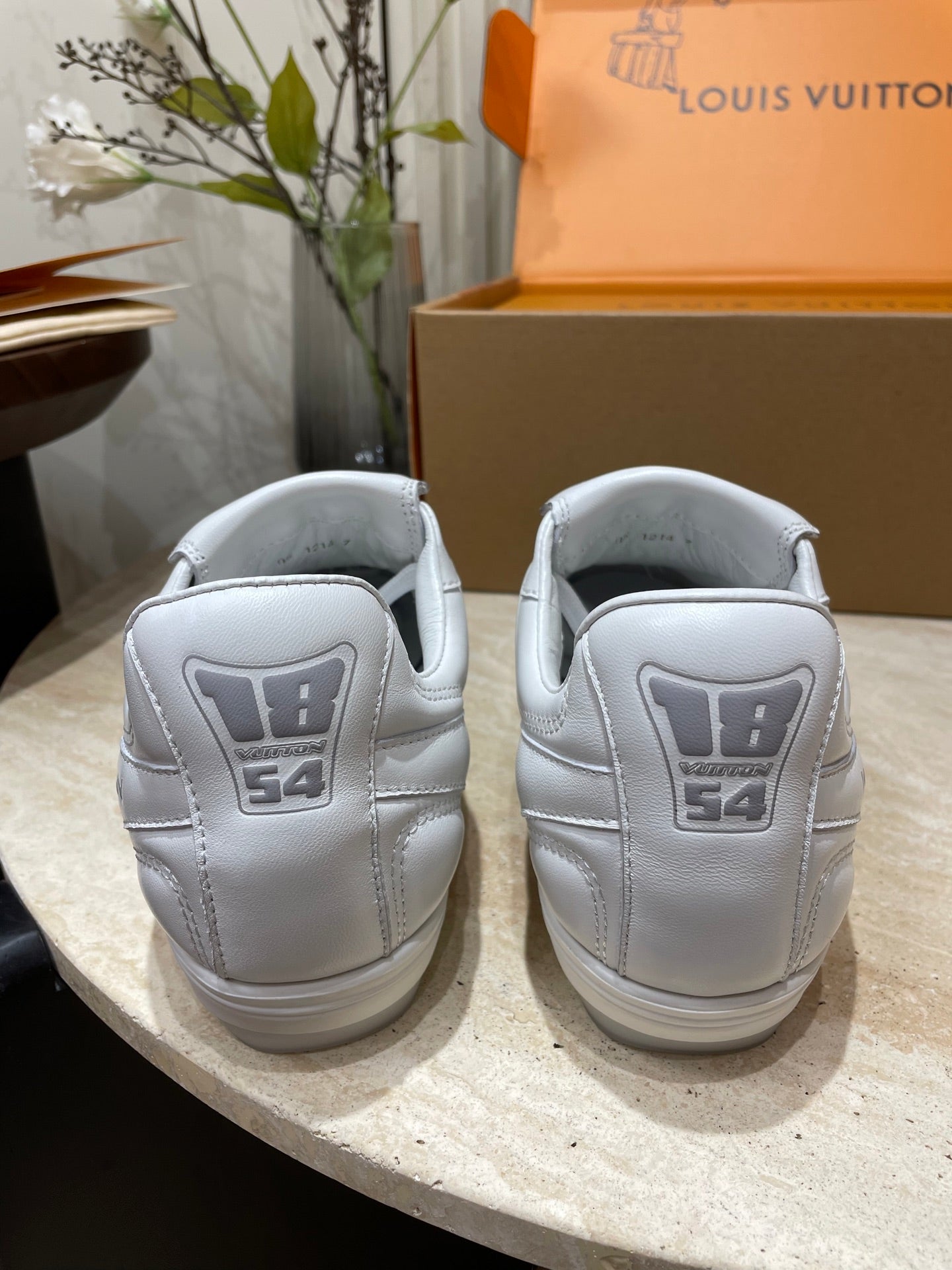 FOOTPRINT SOCCER SNEAKER IN WHITE CALFSKIN - 35