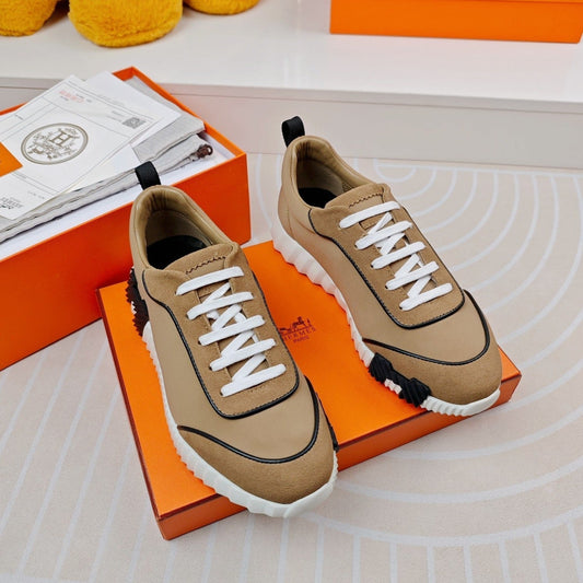 BOUNCING SNEAKERS BROWN CALFSKIN STYLIZED - 35