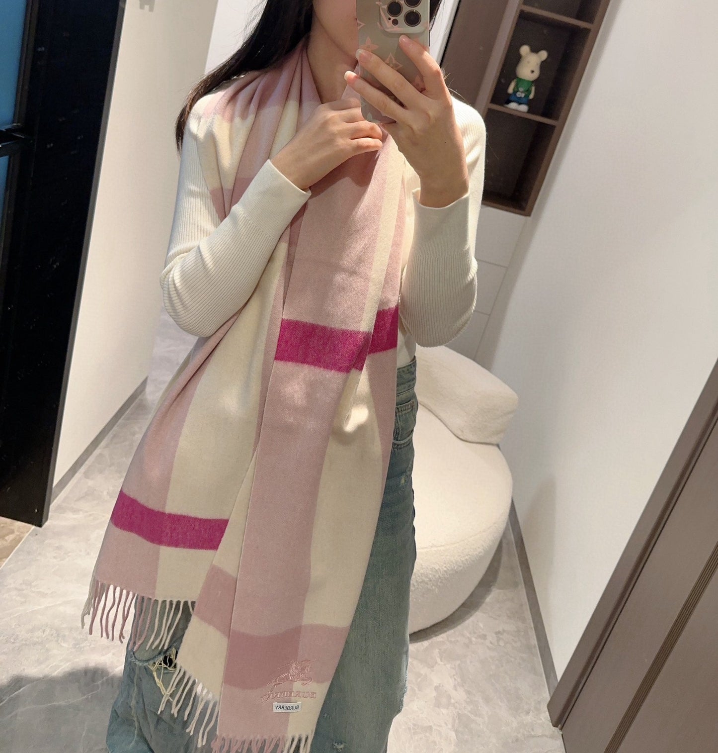 BBR SCARF 168 CM IN CASHMERE 487386