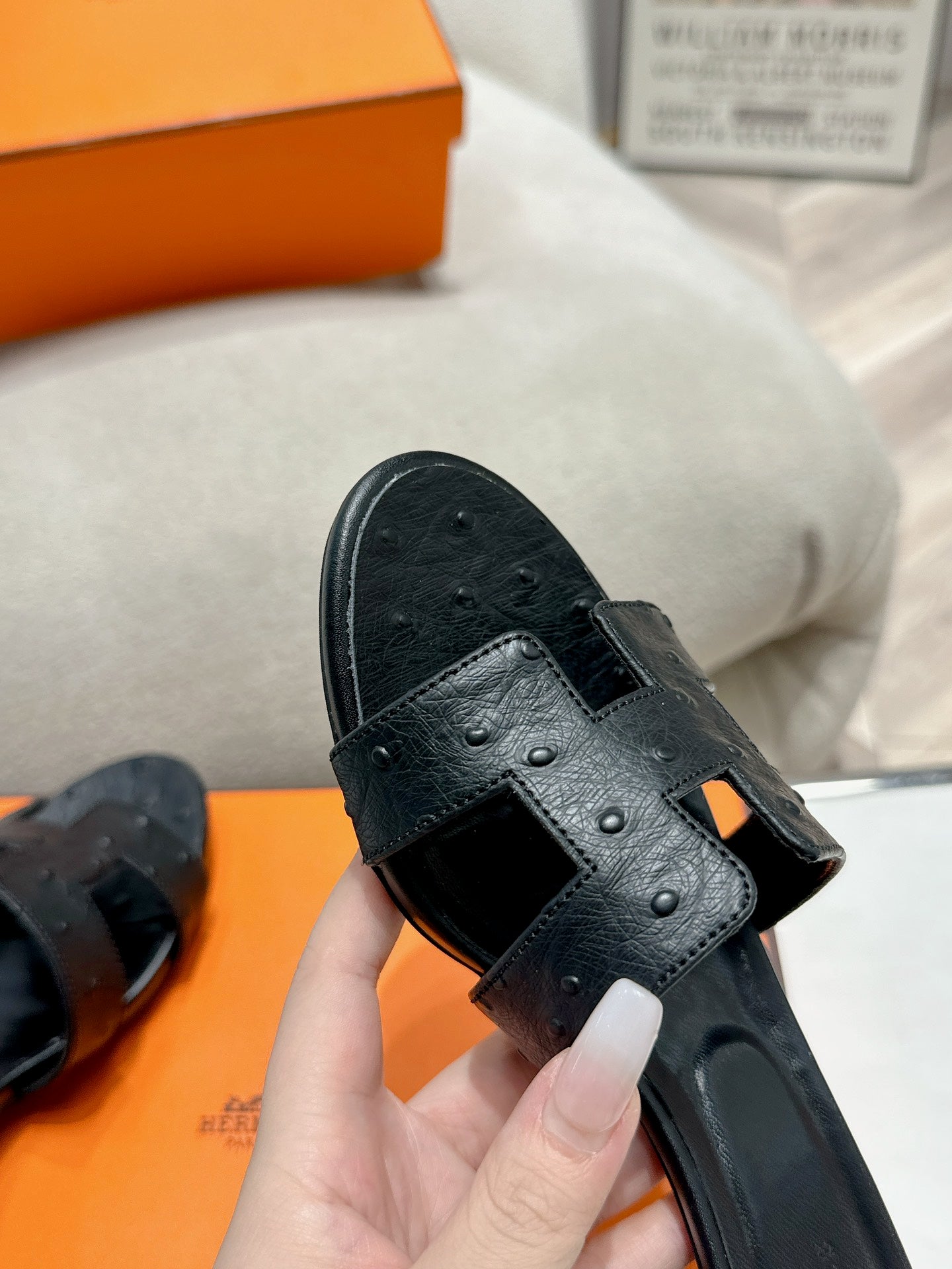 0ASIS SANDAL BLACK CALFSKIN SPECIAL - 35