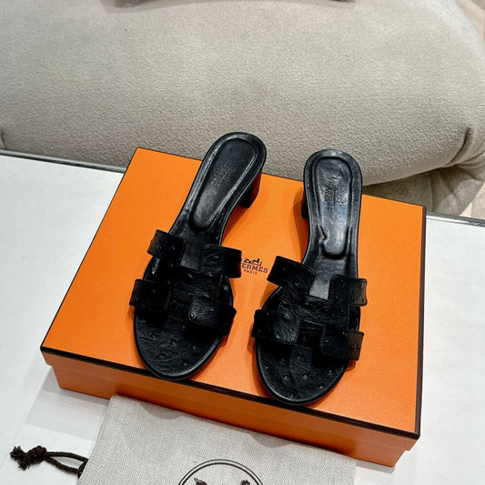 0ASIS SANDAL BLACK CALFSKIN SPECIAL - 35