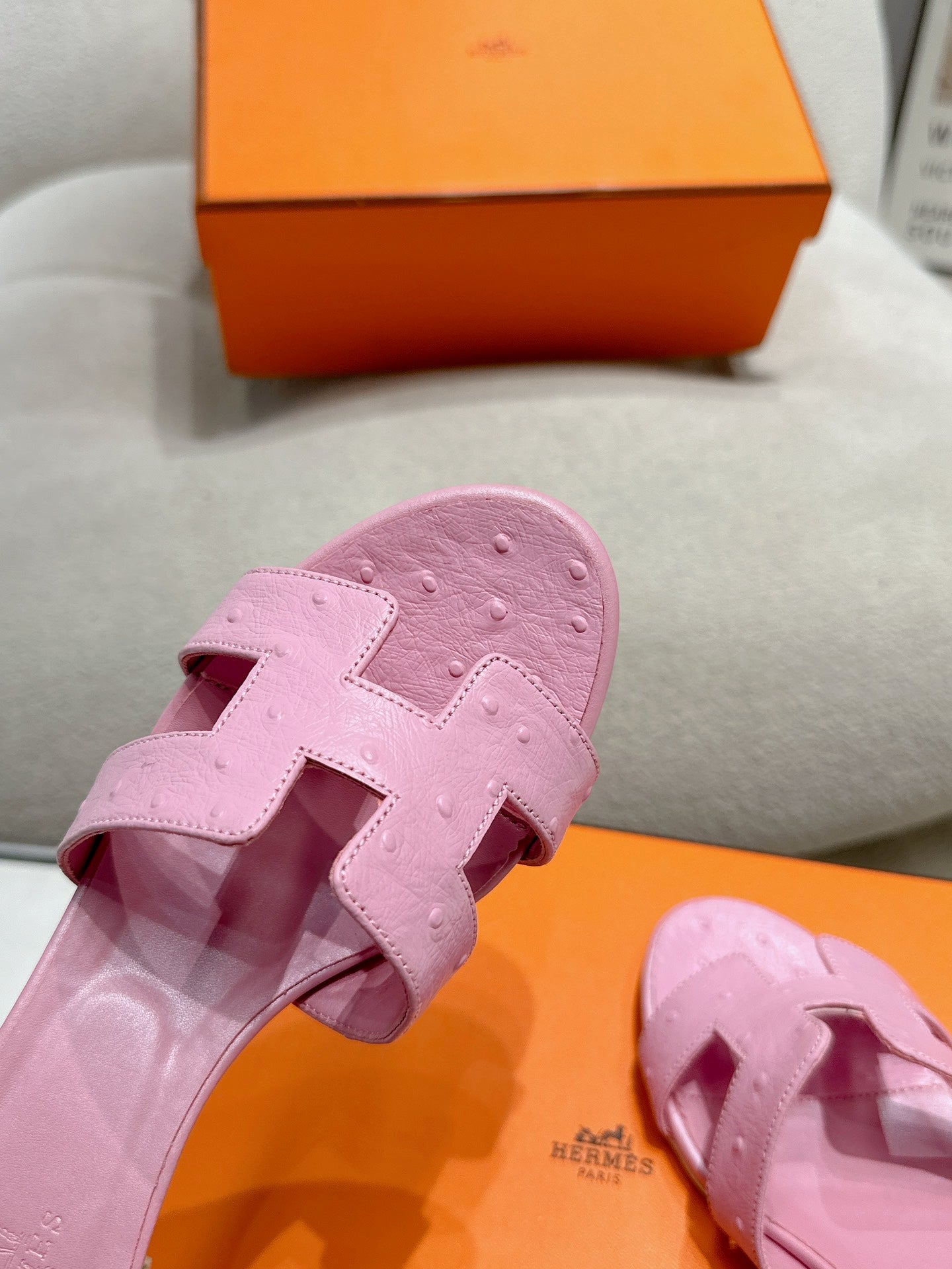 0ASIS SANDAL LIGHT PINK CALFSKIN SPECIAL - 35