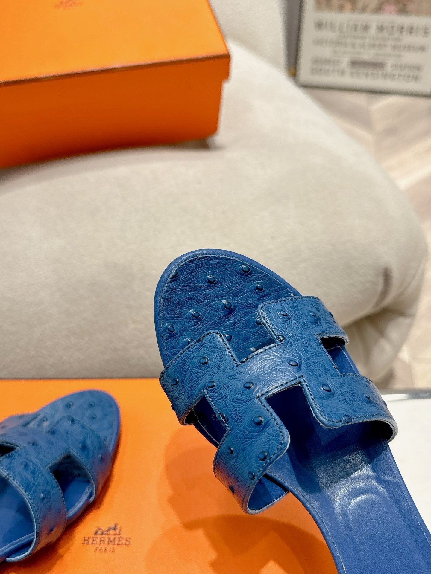 0ASIS SANDAL NAVY CALFSKIN SPECIAL - 35