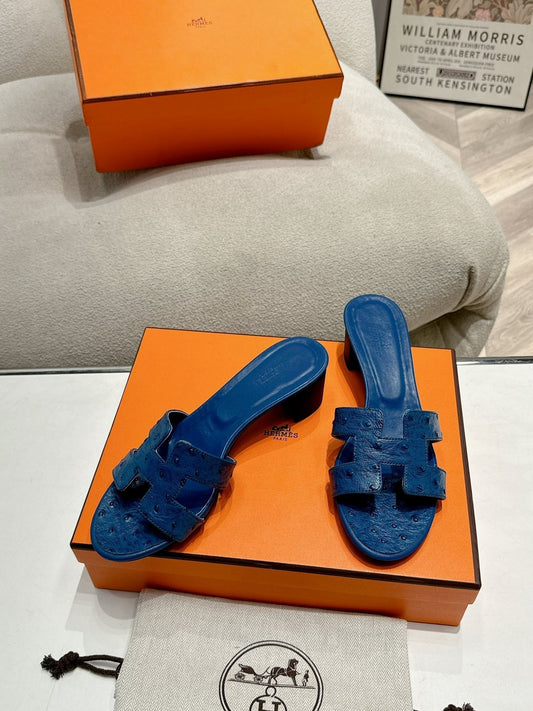 0ASIS SANDAL NAVY CALFSKIN SPECIAL - 35