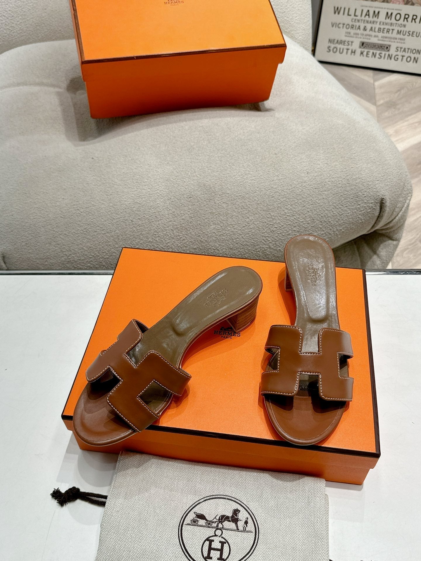 0ASIS SANDAL SEPIA CALFSKIN CLASSIC - 35