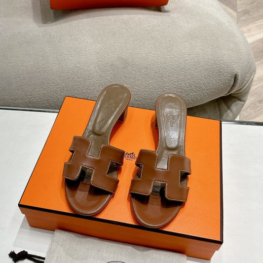 0ASIS SANDAL SEPIA CALFSKIN CLASSIC - 35