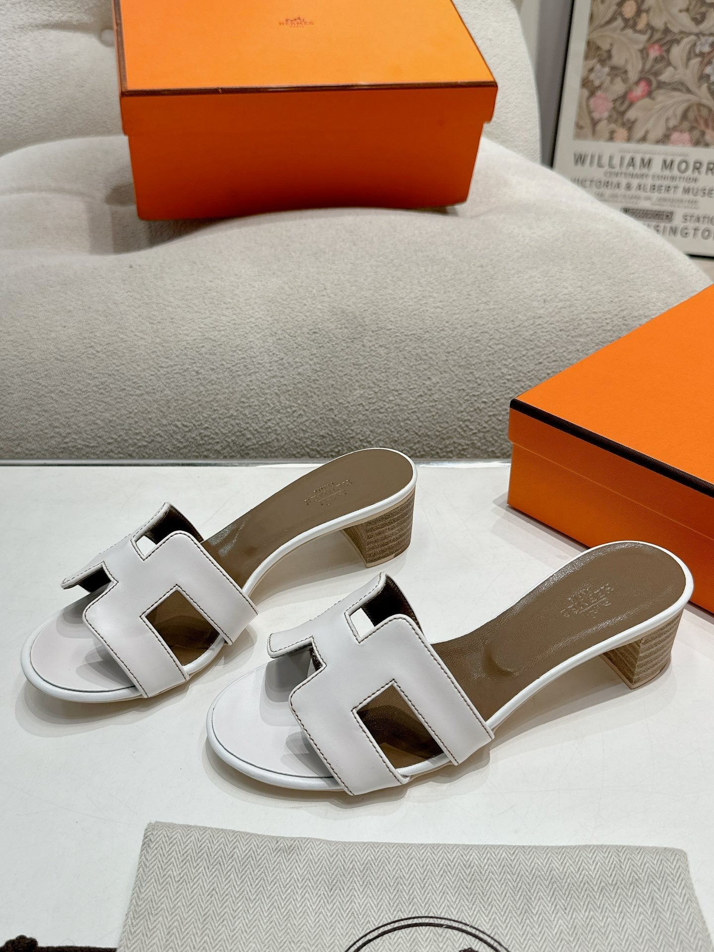 0ASIS SANDAL WHITE MIX BROWN CALFSKIN CLASSIC - 35
