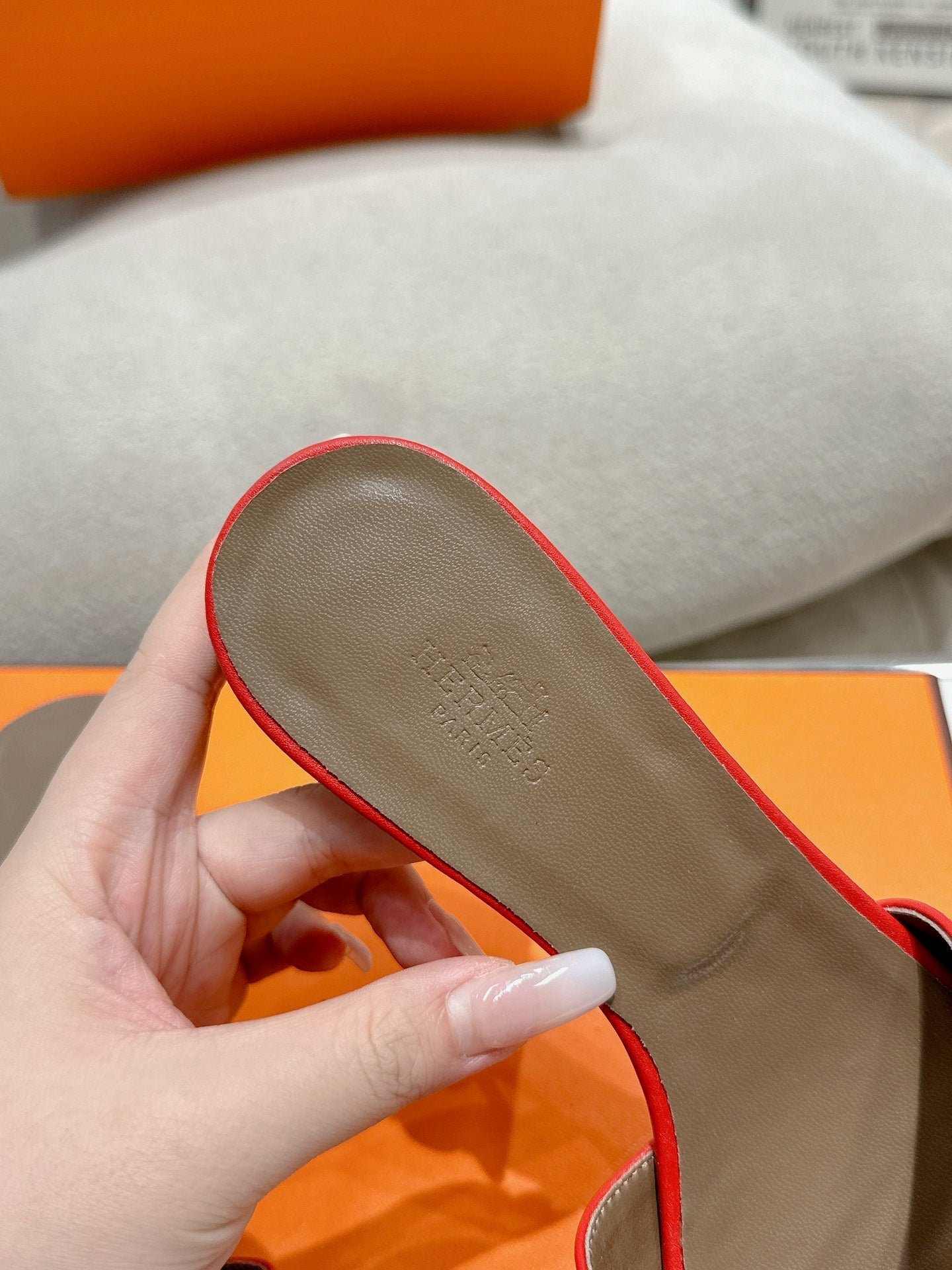 0ASIS SANDAL CRIMSON CALFSKIN CLASSIC - 35