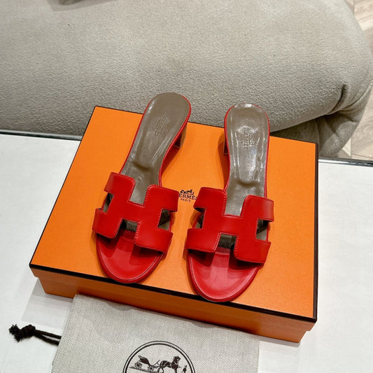 0ASIS SANDAL CRIMSON CALFSKIN CLASSIC - 35