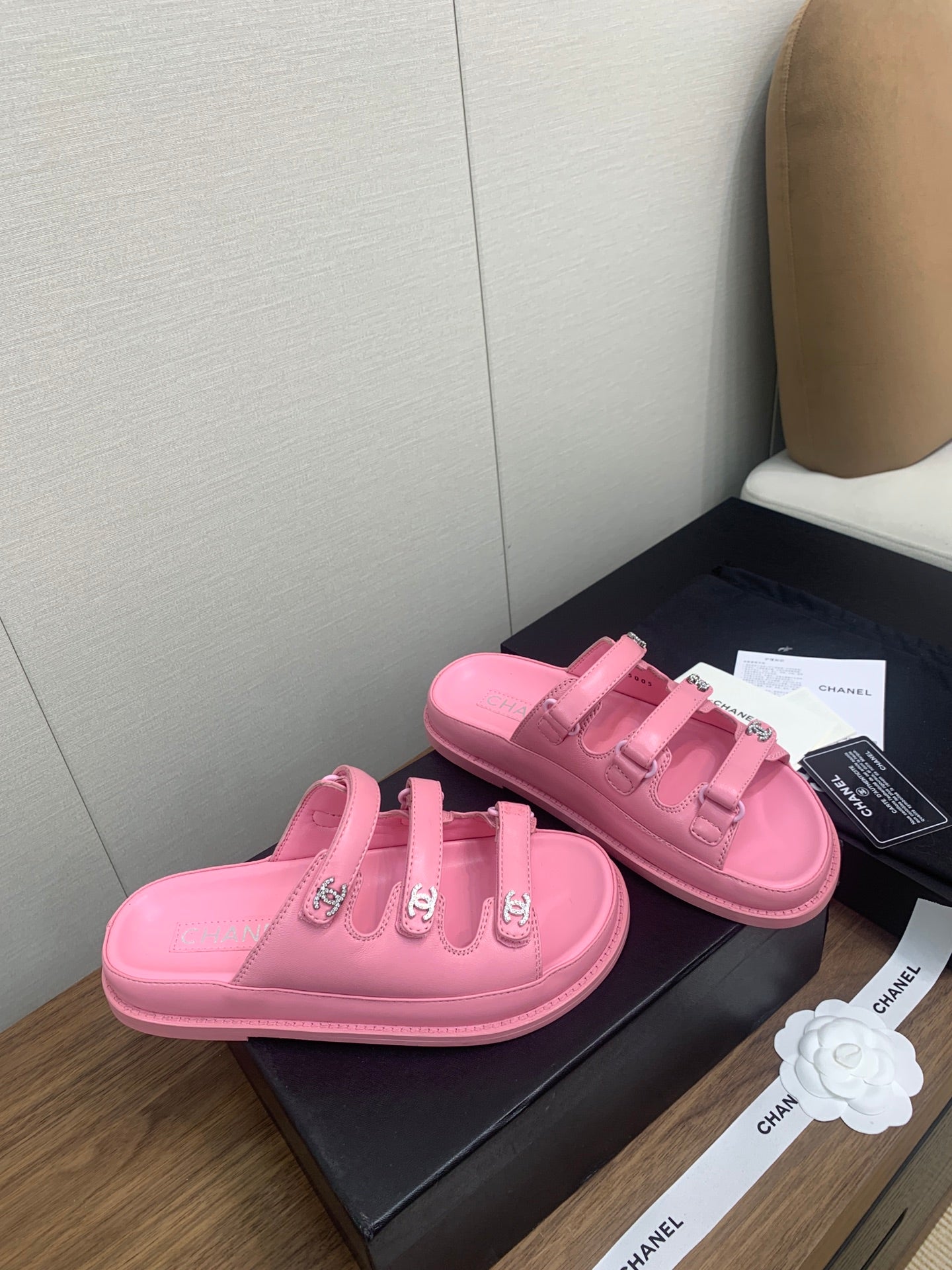 DAD SANDAL IN LIGHT PINK LAMBSKIN MULE - 35