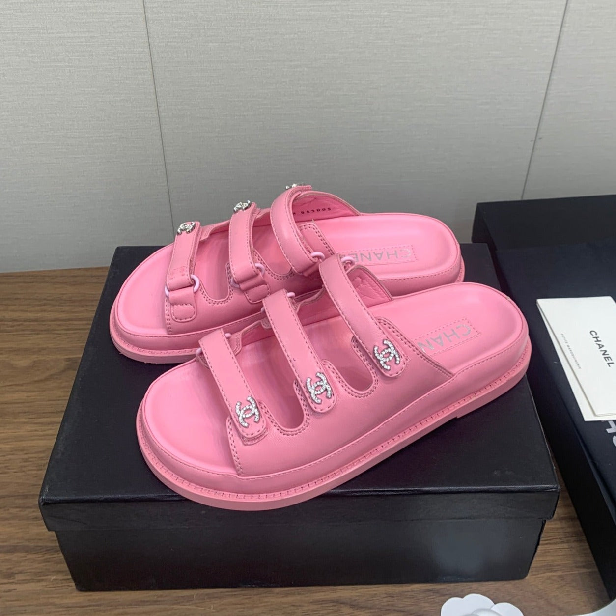 DAD SANDAL IN LIGHT PINK LAMBSKIN MULE - 35